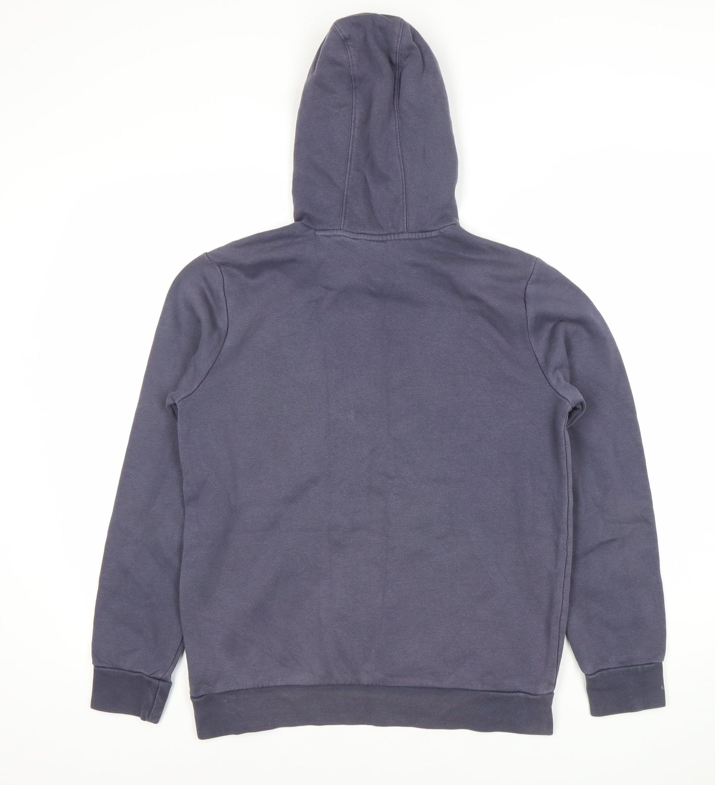 Adidas Boys Blue Pullover Hoodie 13-14 Years Logo Sports Casual