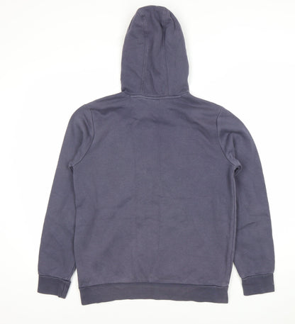 Adidas Boys Blue Pullover Hoodie 13-14 Years Logo Sports Casual