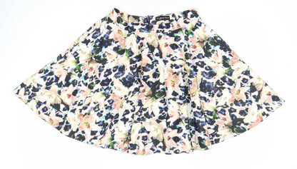 Julien Macdonald Women’s Multicoloured Floral A-Line Pleated Skirt Size 10