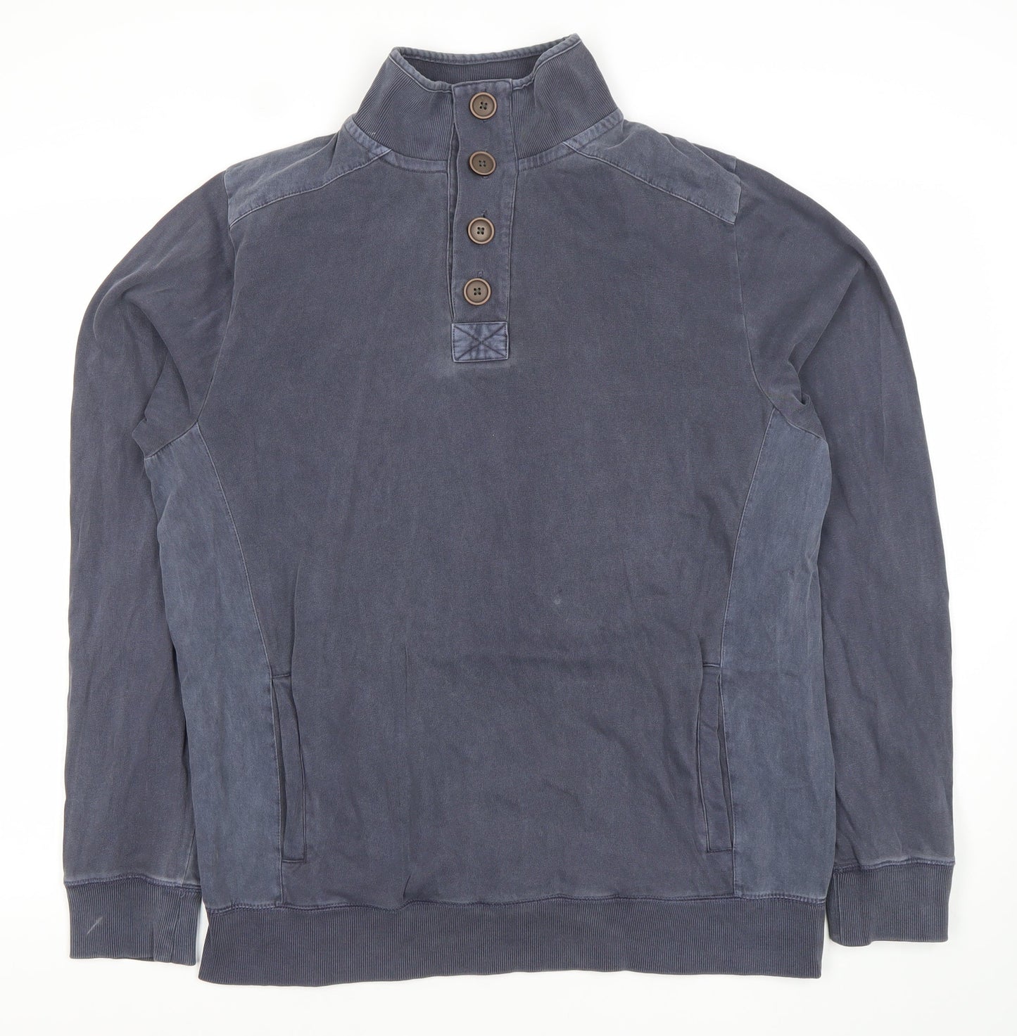 Mens UK Size M Peter Storm Blue Henley Sweatshirt