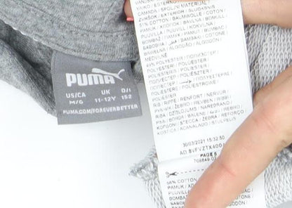 Puma Boys Grey Pullover Hoodie 11-12 Years SCFC Football Logo