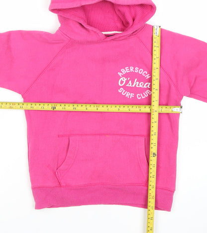 O'Shea Girls Pink Pullover Hoodie Size 10 Years Surf Club Graphic
