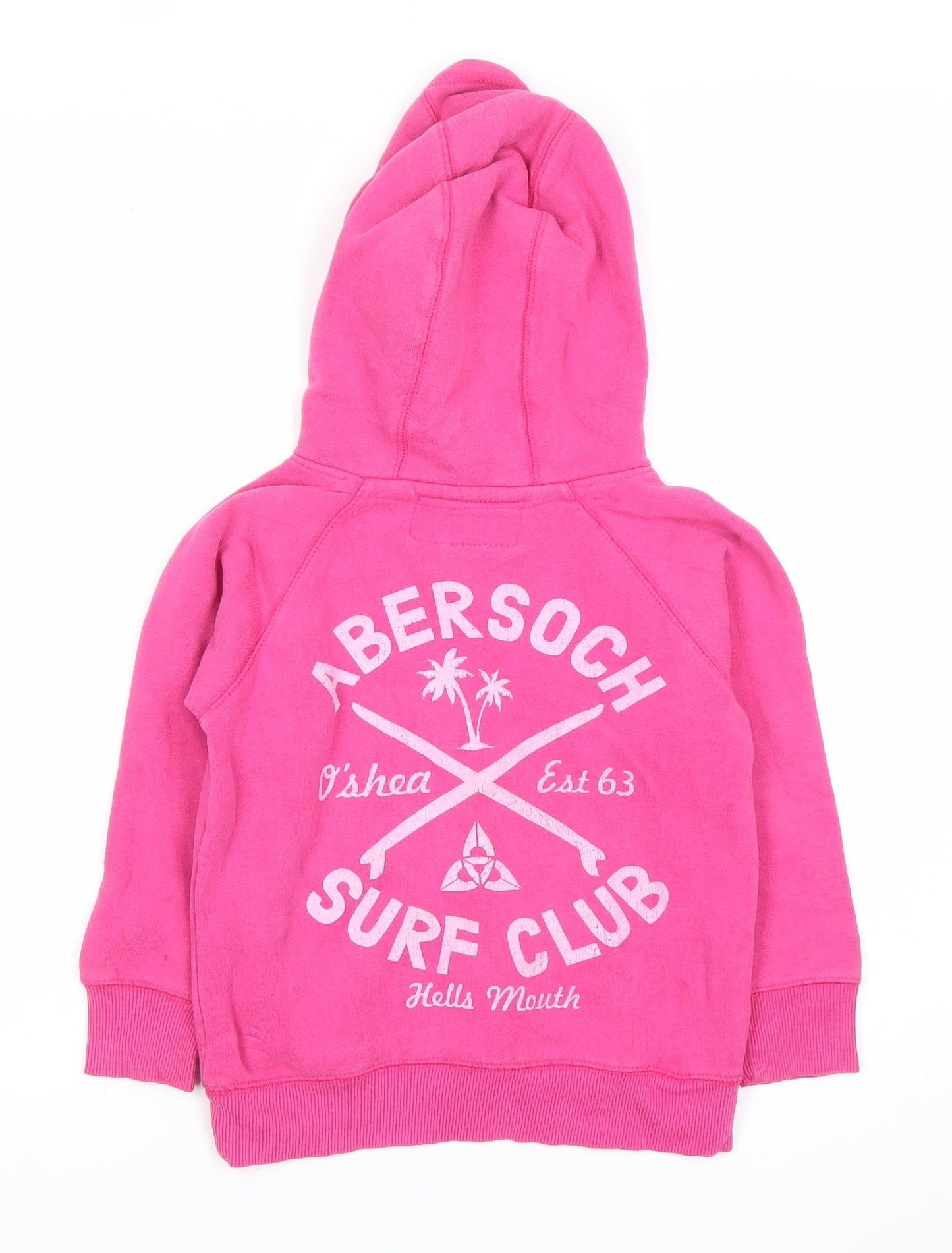 O'Shea Girls Pink Pullover Hoodie Size 10 Years Surf Club Graphic