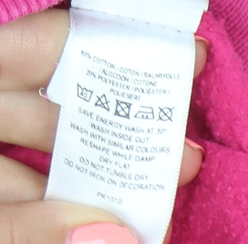 O'Shea Girls Pink Pullover Hoodie Size 10 Years Surf Club Graphic