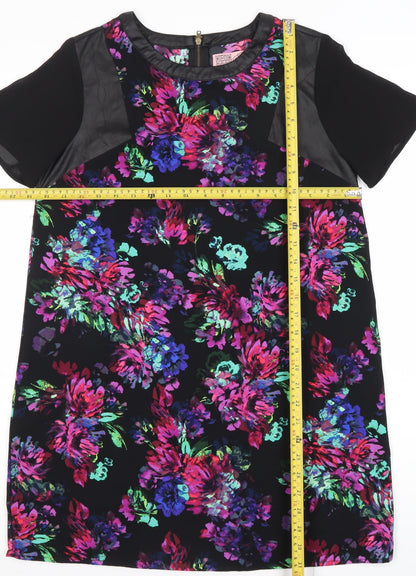 Neon Rose Womens Multicoloured Floral Shift Dress Size 10