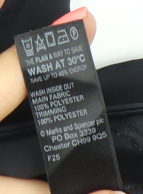 Marks and Spencer Womens Black Size 10 Shift Dress Short Sleeve