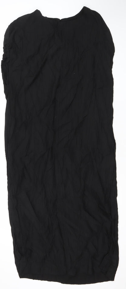 Next Women’s Black Size 14 Shift Dress Short Sleeve Round Neck
