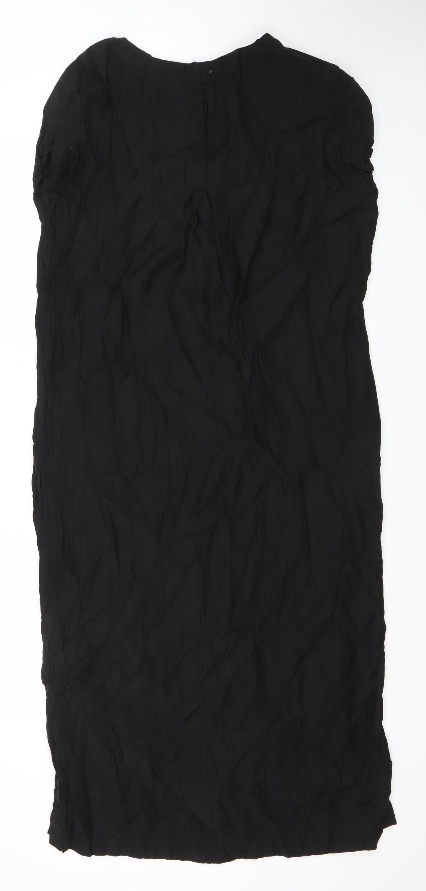 Next Women’s Black Size 14 Shift Dress Short Sleeve Round Neck