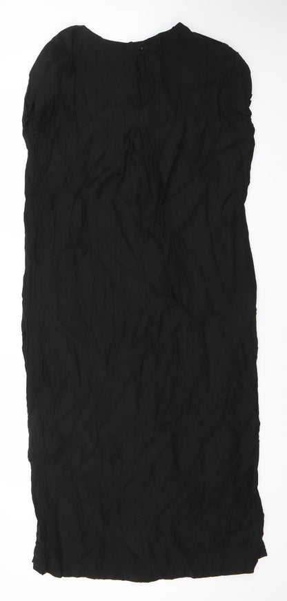 Next Women’s Black Size 14 Shift Dress Short Sleeve Round Neck