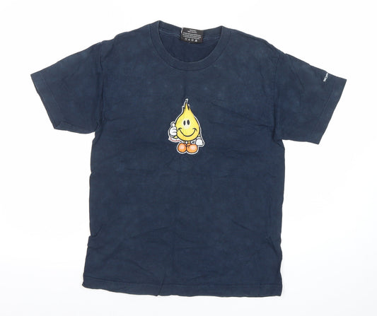 World Industries Boys Blue XL Vintage Graphic T-Shirt Skateboard Style