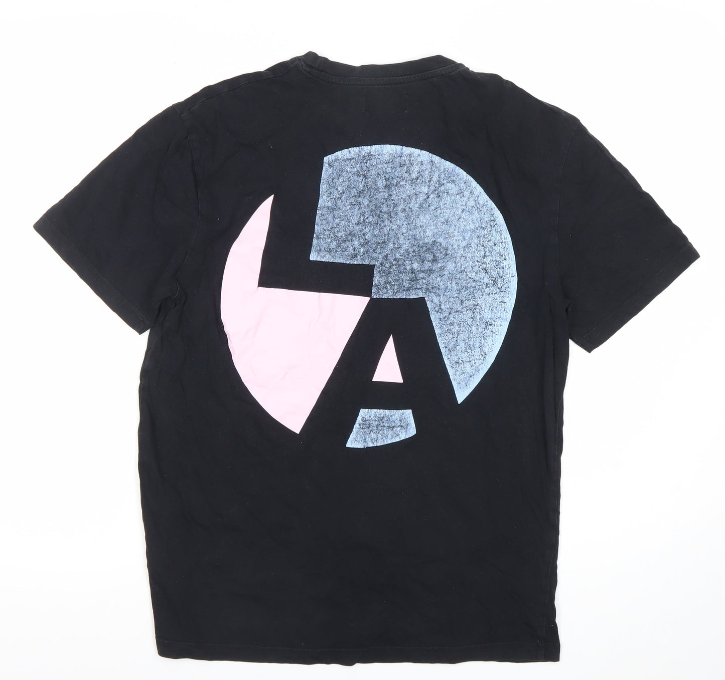 Topman Men’s Black XS LA Graphic Print Crew Neck T-Shirt