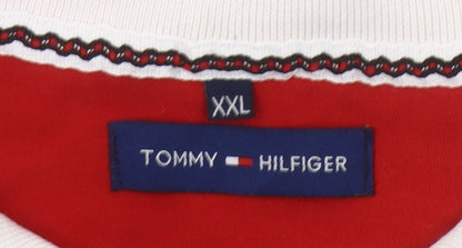 Tommy Hilfiger Men’s White 2XL Anchor Print Polo Shirt