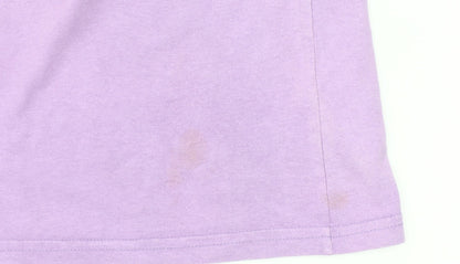 GAP Women’s Purple Cotton T-Shirt L Crew Neck Short Sleeve Casual