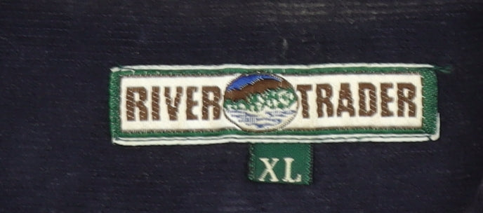 River Trader Men’s Blue Corduroy Button-Up Shirt XL Long Sleeve