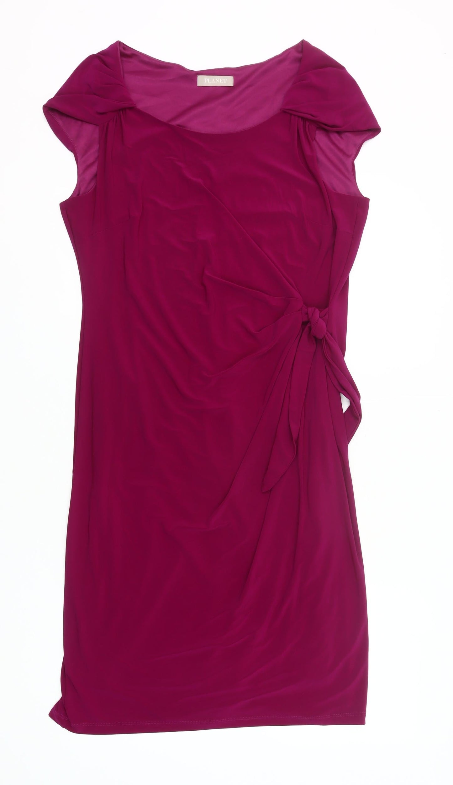 Planet Womens Pink Size 14 Sheath Knee Length Formal Dress