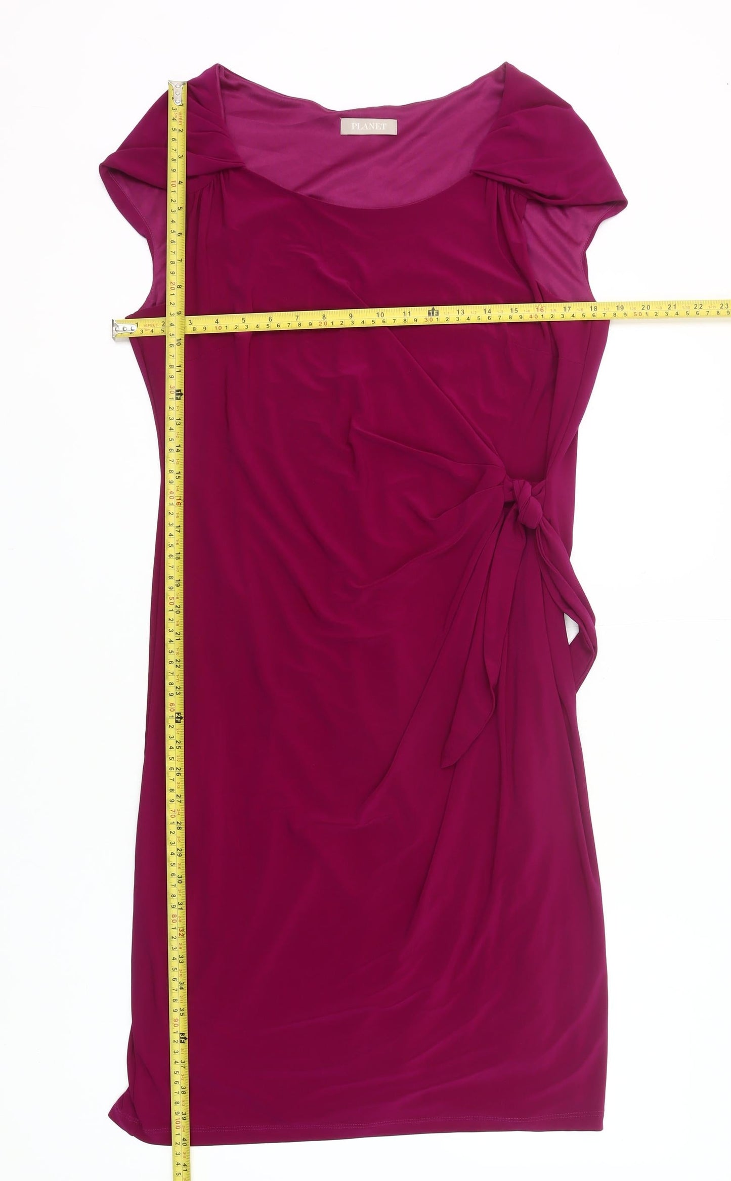 Planet Womens Pink Size 14 Sheath Knee Length Formal Dress