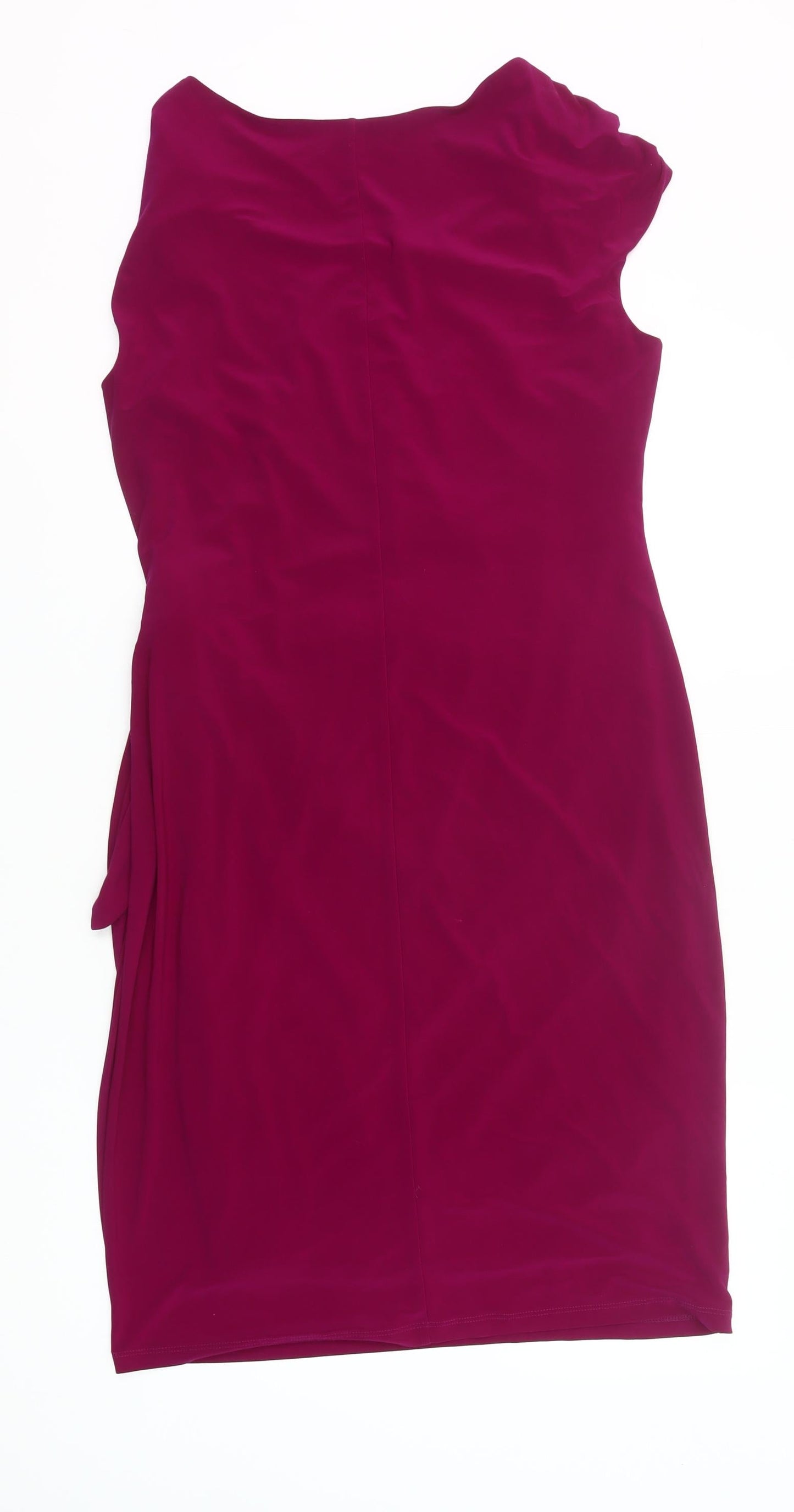 Planet Womens Pink Size 14 Sheath Knee Length Formal Dress