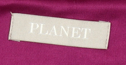 Planet Womens Pink Size 14 Sheath Knee Length Formal Dress