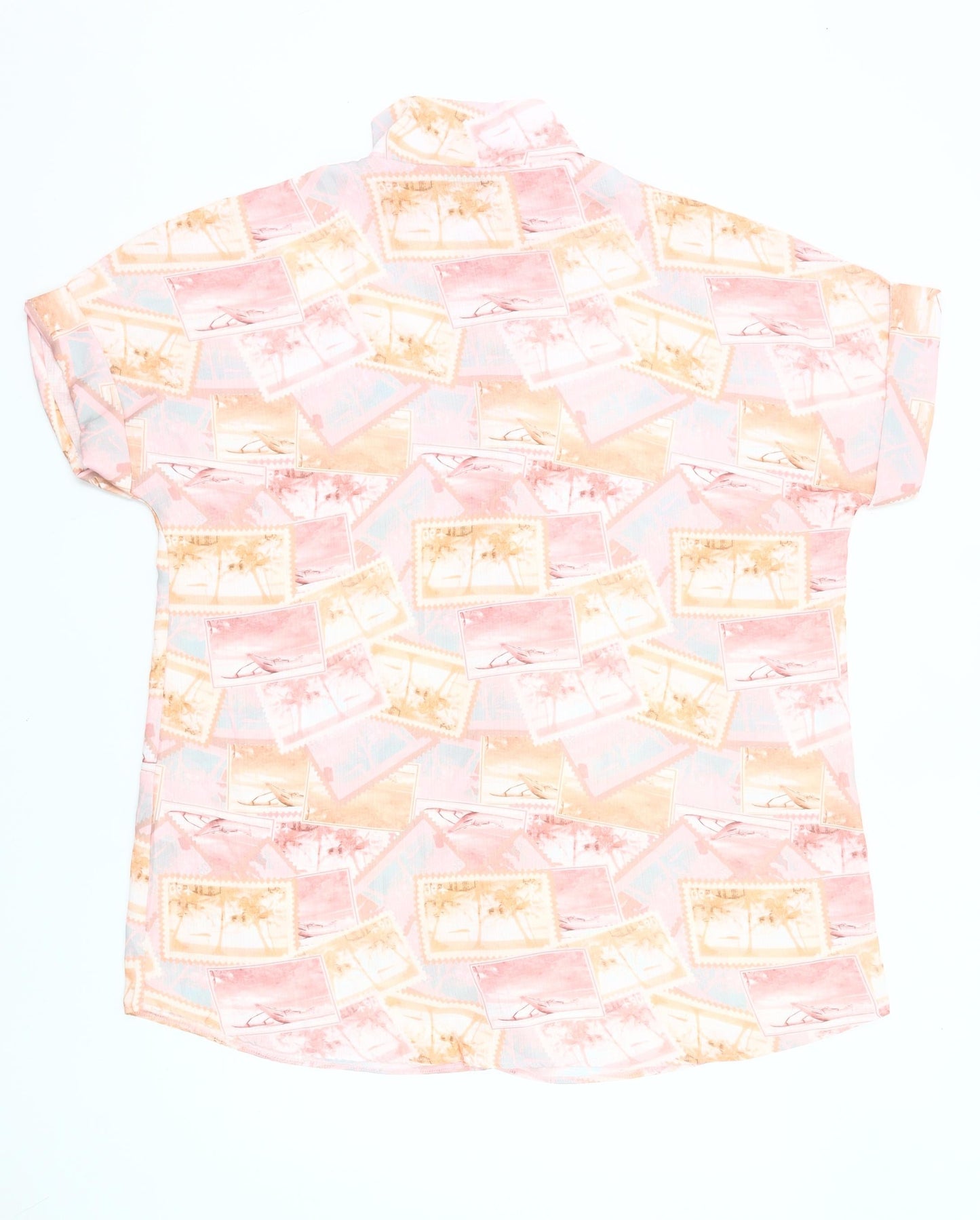 ASOS DESIGN Women’s Multicoloured Holiday Print Button-Up Shirt UK 12