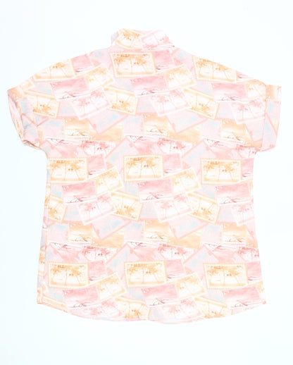 ASOS DESIGN Women’s Multicoloured Holiday Print Button-Up Shirt UK 12