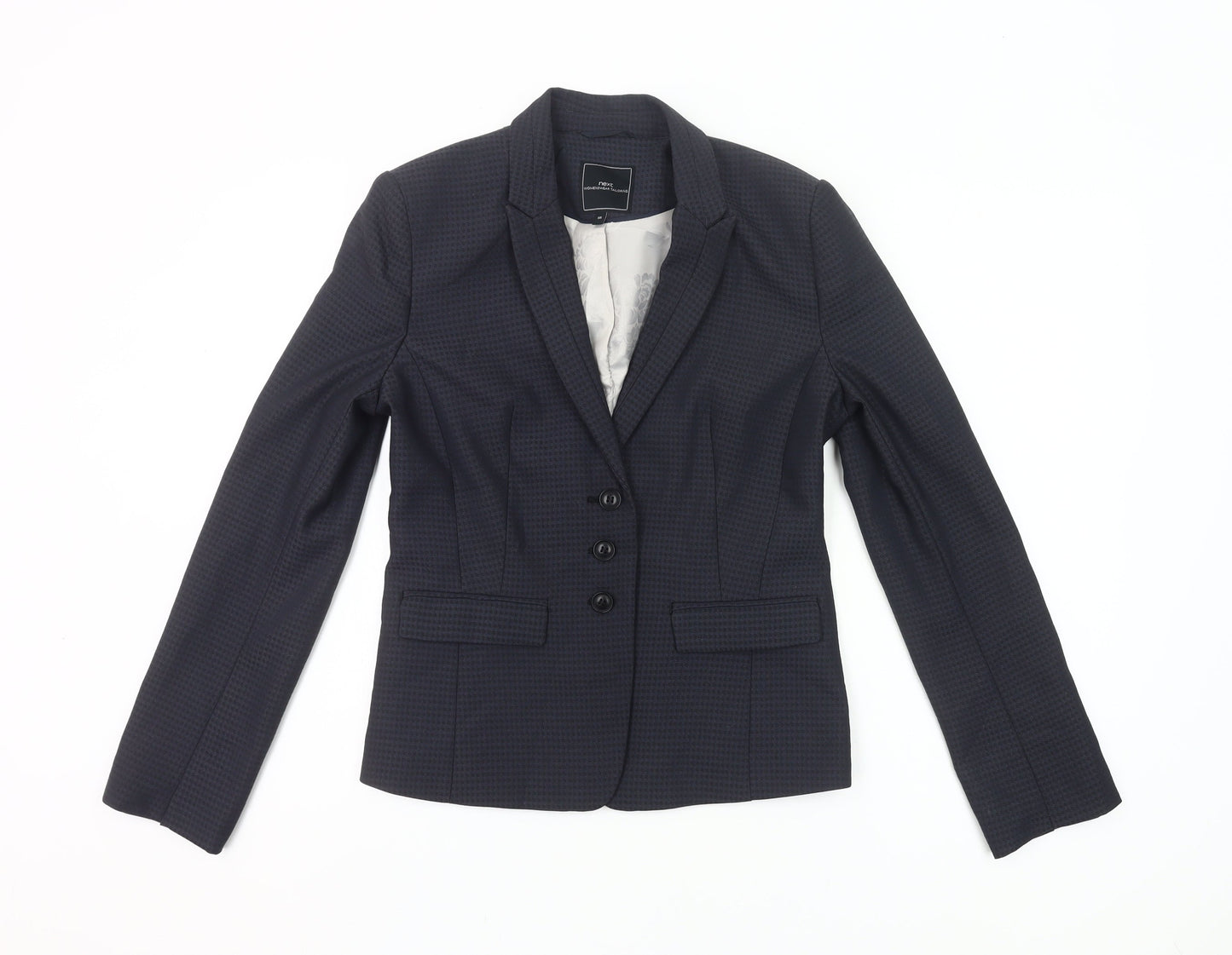 Next Womens Blue Size 8 Slim Fit Single-Breasted Suit Jacket