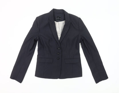 Next Womens Blue Size 8 Slim Fit Single-Breasted Suit Jacket