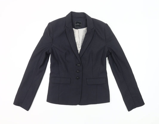 Next Womens Blue Size 8 Slim Fit Single-Breasted Suit Jacket