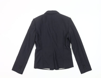 Next Womens Blue Size 8 Slim Fit Single-Breasted Suit Jacket