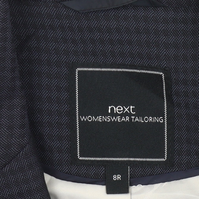 Next Womens Blue Size 8 Slim Fit Single-Breasted Suit Jacket