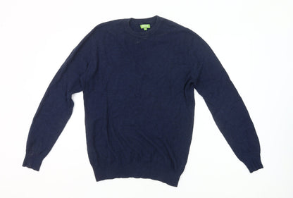 Feraud Men’s Blue Cotton Crew Neck Jumper Size S Long Sleeve