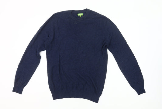 Feraud Men’s Blue Cotton Crew Neck Jumper Size S Long Sleeve