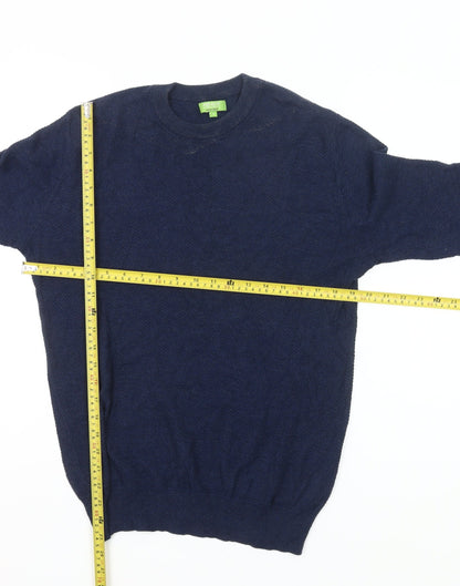 Feraud Men’s Blue Cotton Crew Neck Jumper Size S Long Sleeve