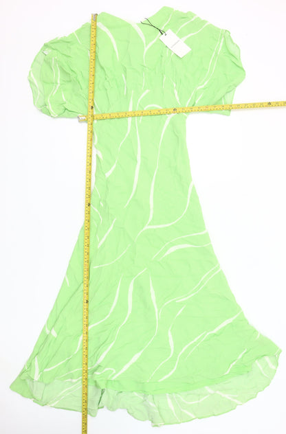 Marks and Spencer Women Green Size 6 Fit & Flare Midi Dress