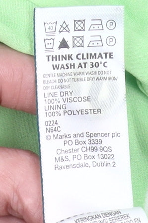 Marks and Spencer Women Green Size 6 Fit & Flare Midi Dress