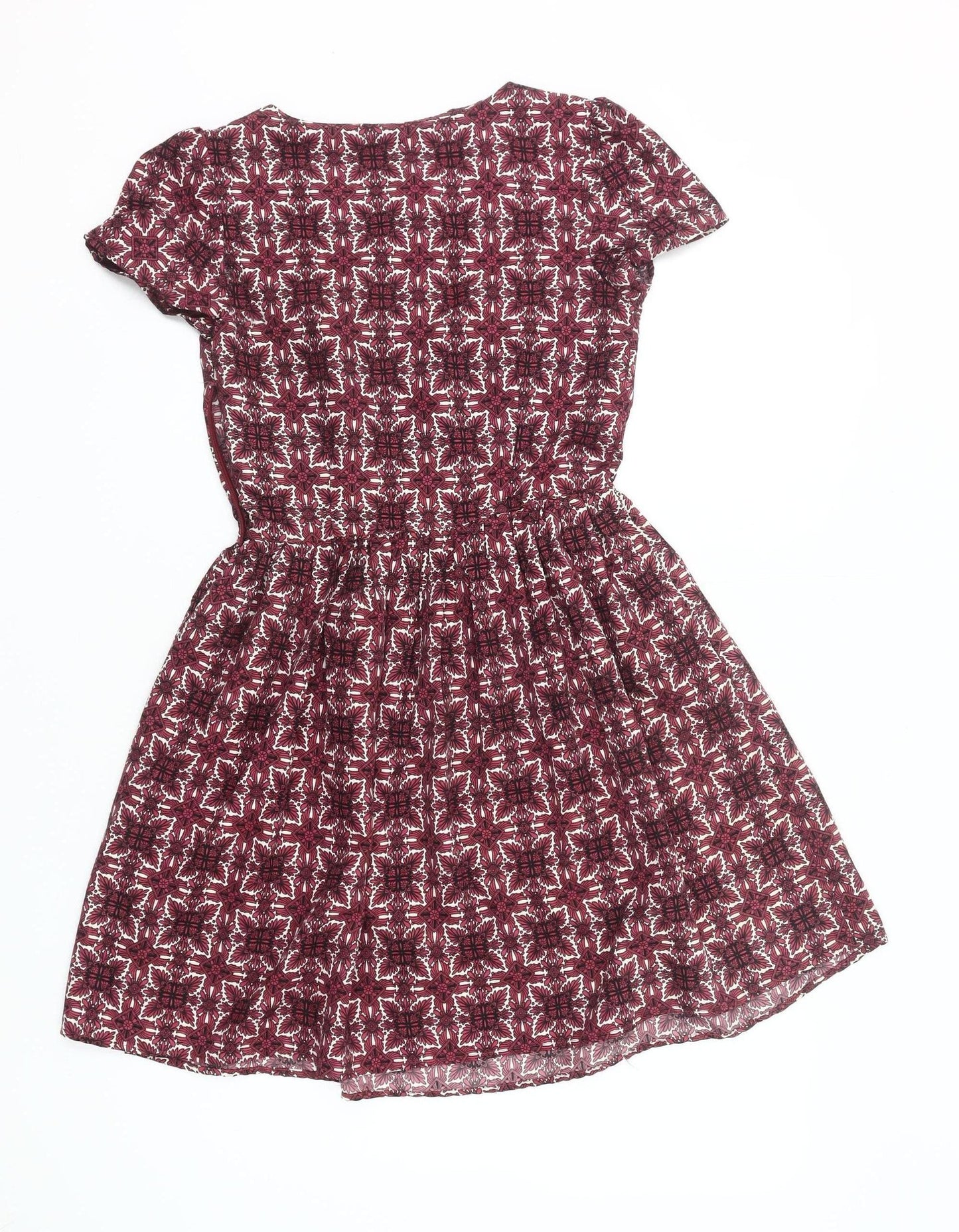 Atmosphere Women’s Red Geometric Skater Dress Size 8