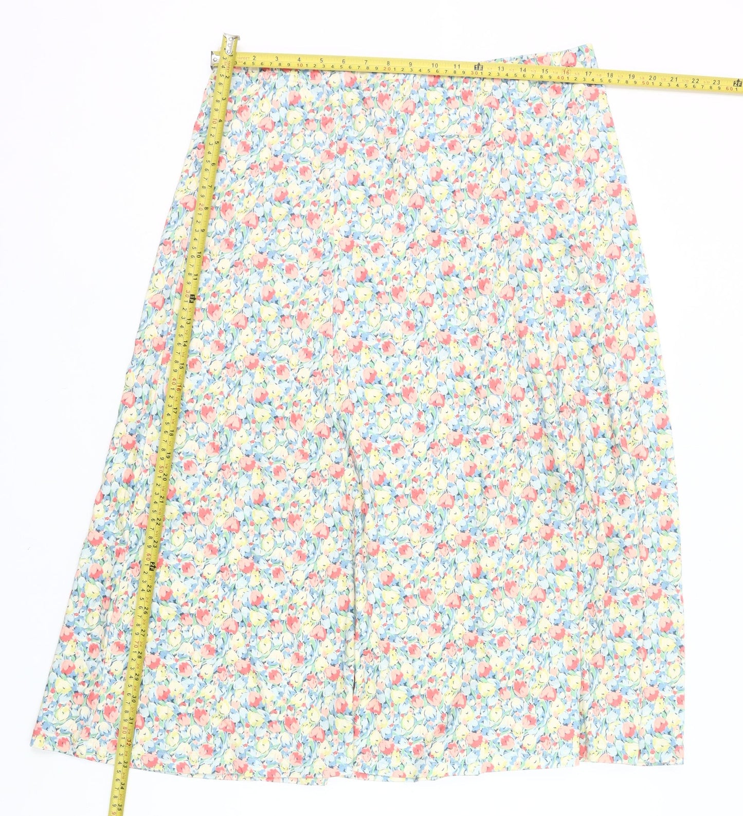 Cotswold Collections Women’s Multicoloured Floral A-Line Cotton Skirt XL