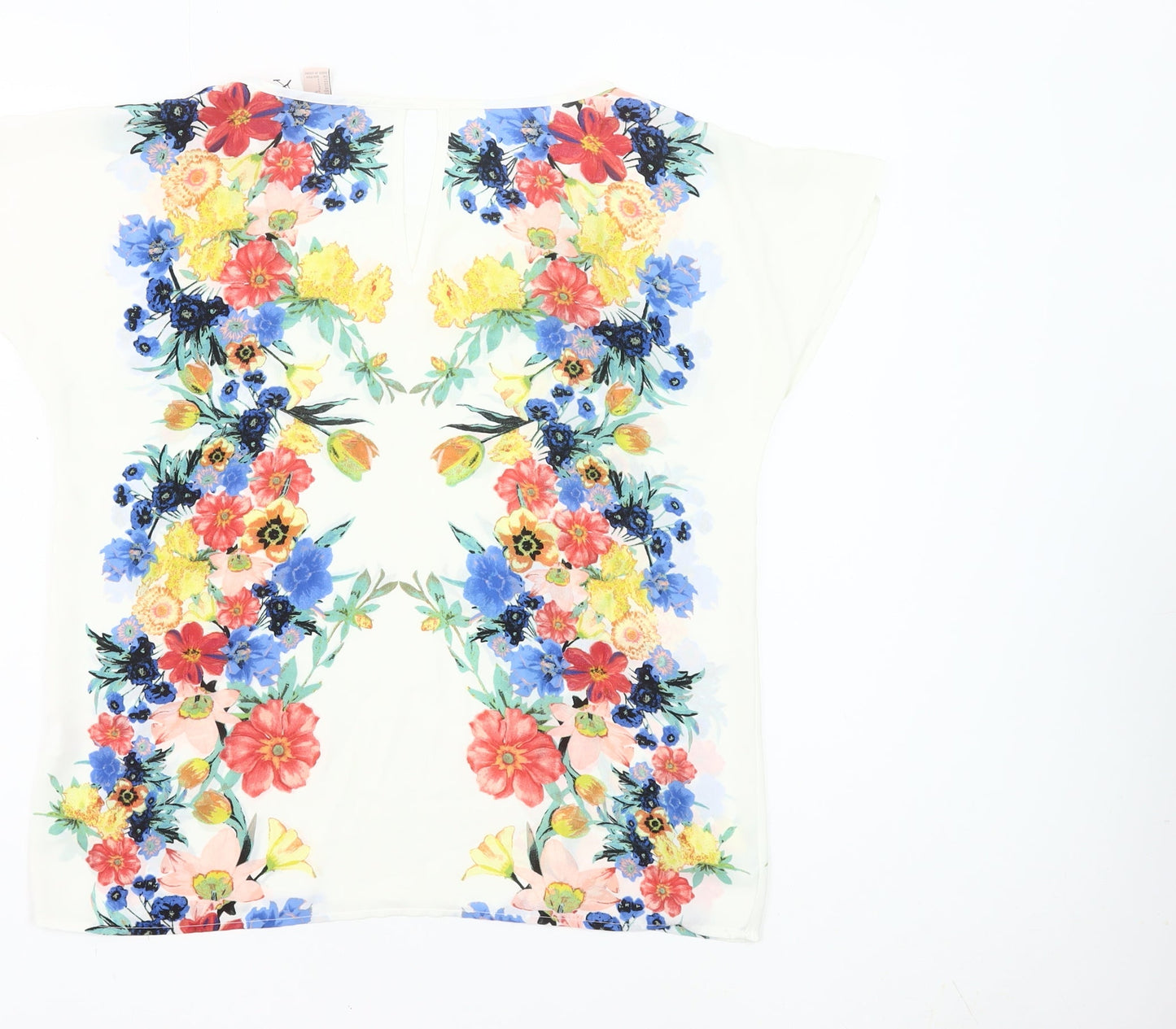 Forever 21 Women’s Multicoloured Floral Chiffon T-Shirt Size S
