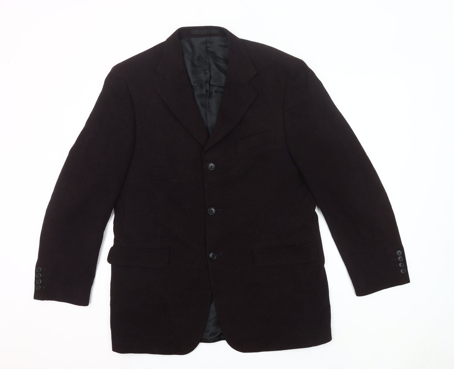 Marks and Spencer Men’s Plum Blazer Jacket 40 Chest Medium Wool Blend