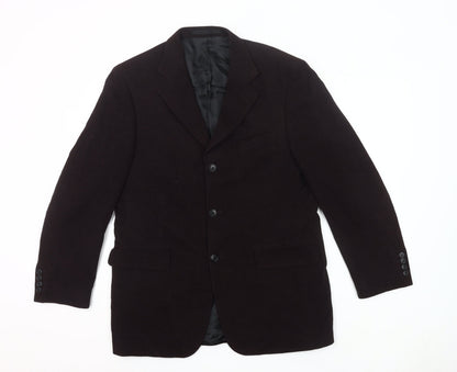 Marks and Spencer Men’s Plum Blazer Jacket 40 Chest Medium Wool Blend