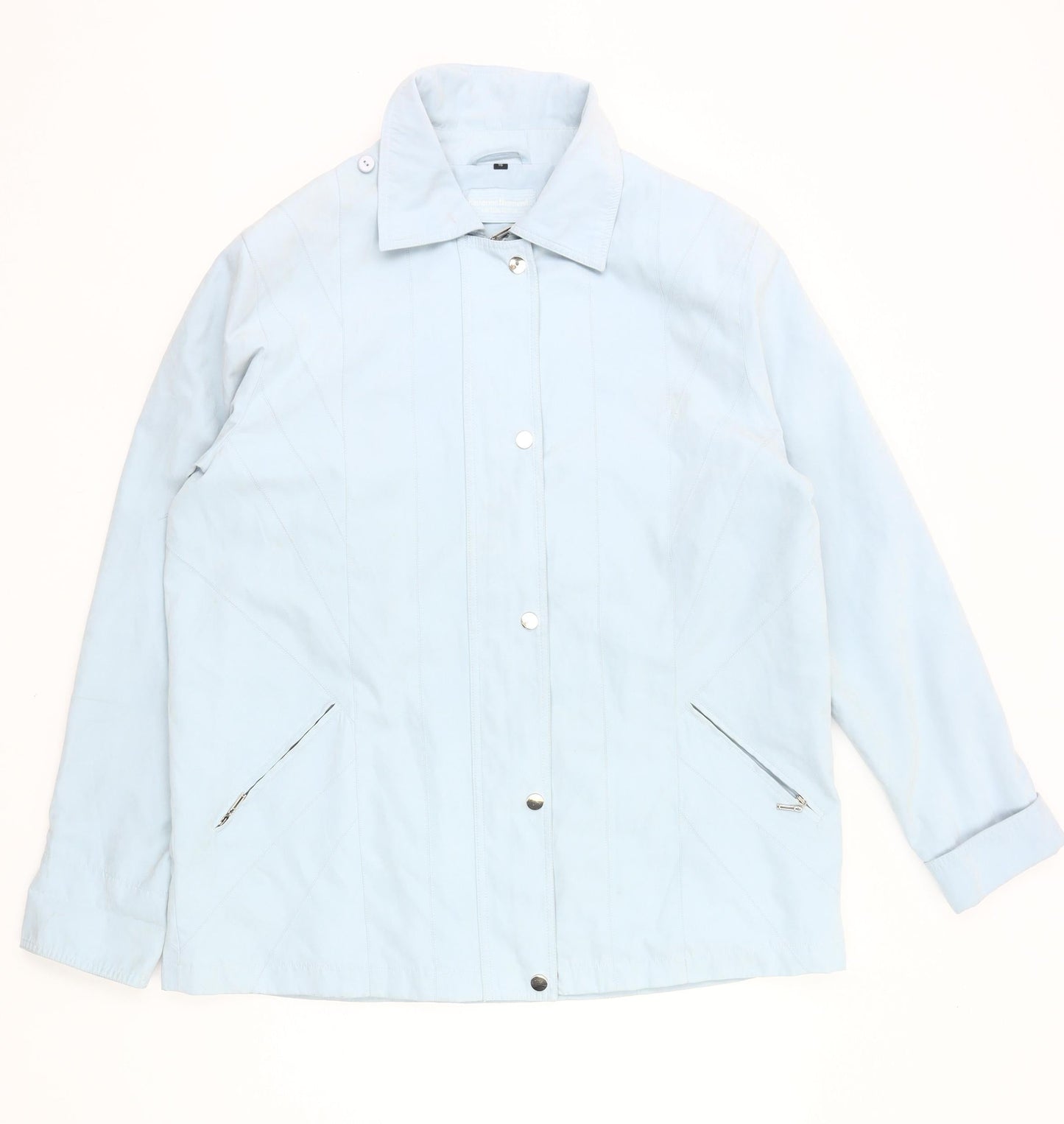 Katherine Hammond Womens Blue Size 16 Mid-Length Casual Jacket