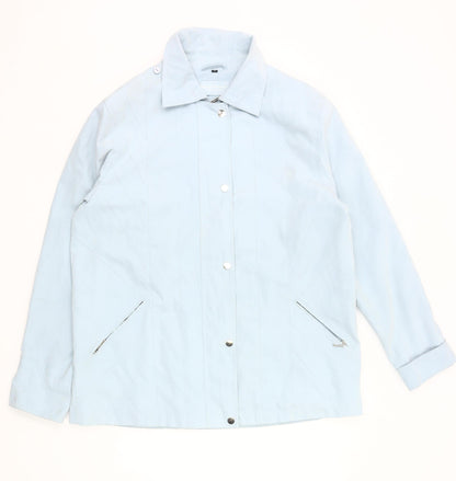 Katherine Hammond Womens Blue Size 16 Mid-Length Casual Jacket