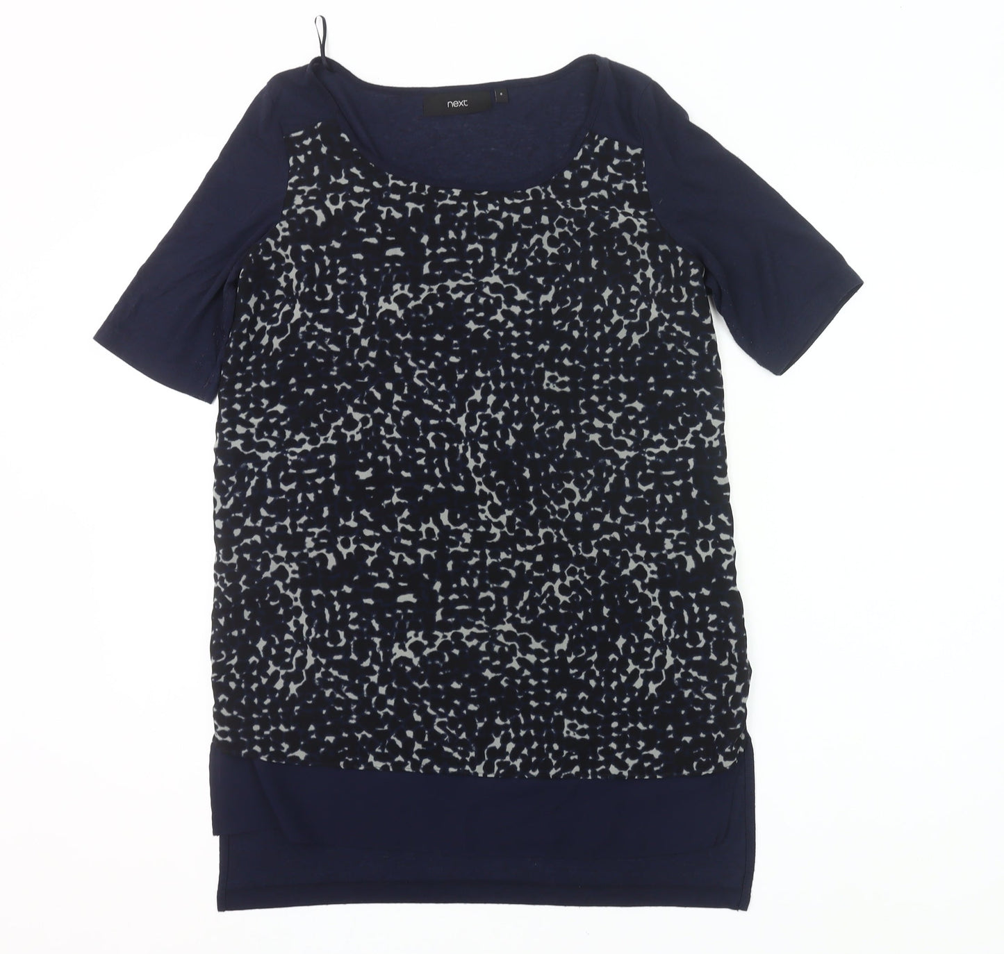 Next Women’s Blue Animal Print Tunic Blouse Size 8