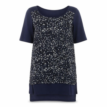 Next Women’s Blue Animal Print Tunic Blouse Size 8