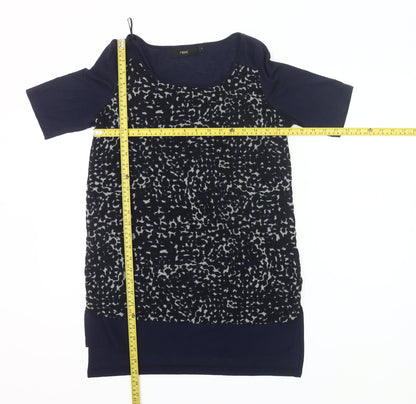 Next Women’s Blue Animal Print Tunic Blouse Size 8