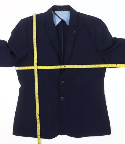 LC Waikiki Men’s Blue 2XL Blazer Jacket Smart Casual