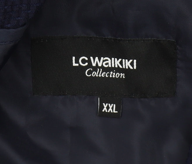 LC Waikiki Men’s Blue 2XL Blazer Jacket Smart Casual