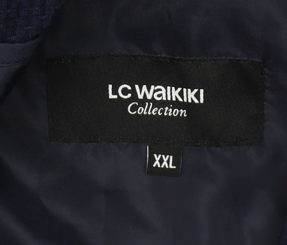 LC Waikiki Men’s Blue 2XL Blazer Jacket Smart Casual