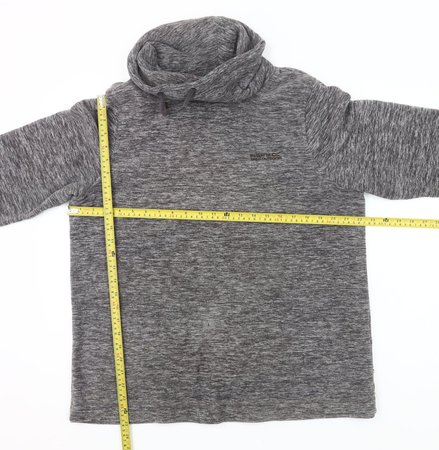 Regatta Womens Grey Pullover Sweatshirt UK 16 Outdoor Hooded Fleece