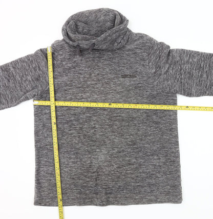 Regatta Womens Grey Pullover Sweatshirt UK 16 Outdoor Hooded Fleece