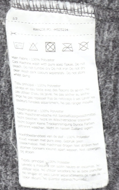 Regatta Womens Grey Pullover Sweatshirt UK 16 Outdoor Hooded Fleece